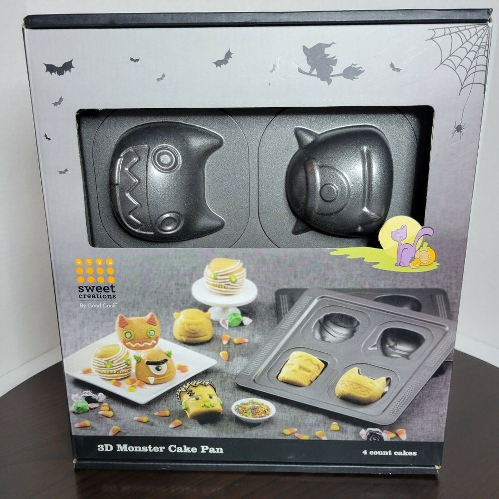 Halloween Sweet Creat Good Cook 4x count 3D Monst